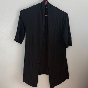 Express Black Open-Front Blouse